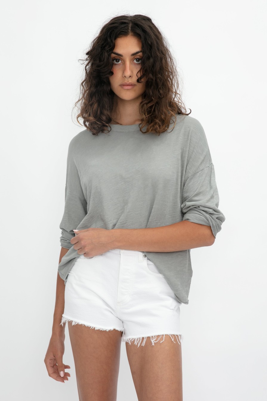 NSF Loffler Jersey Tee In Pigment Shale | Loungewear