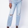 RE/DONE 70S Stove Pipe Jeans In Light Destroyed | Re/Done - T. Boutique | Bottoms