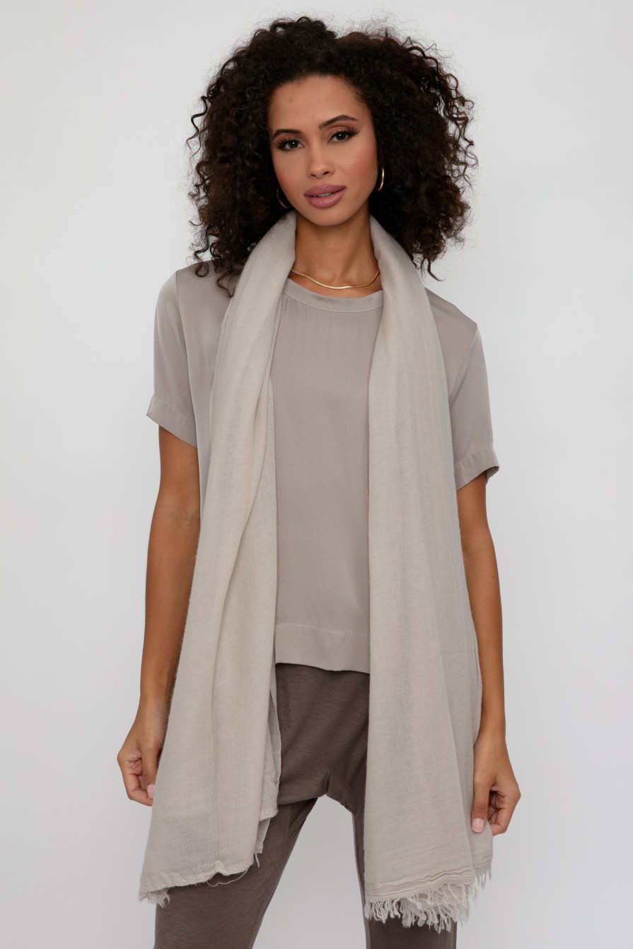 PRIVATE 0204 Net Cashmere Scarf In Dune | Scarves