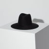 JANESSA LEONÉ Adelaide Fedora Hat In Black | Hats