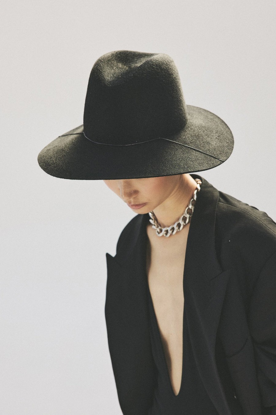 JANESSA LEONÉ Adelaide Fedora Hat In Black | Hats