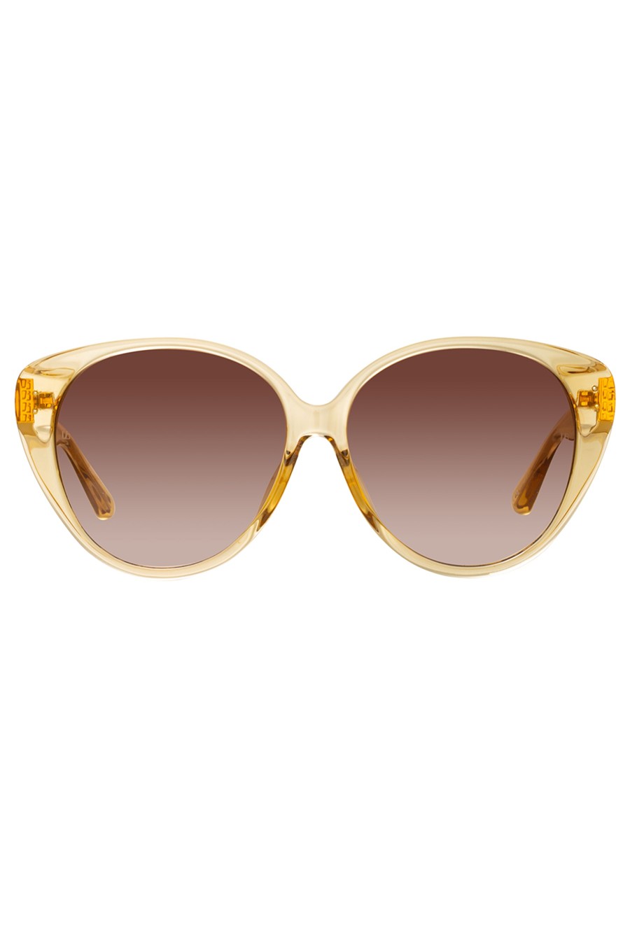 LINDA FARROW Katia Cat Eye Sunglasses In Saffron | Eyewear