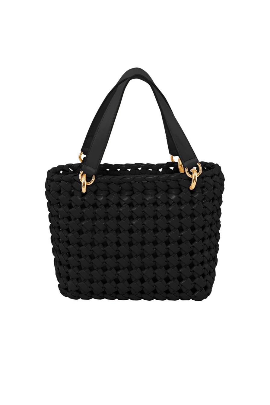 THEMOIRè Kobo Knots Vegan Tote Bag In Black | Bags