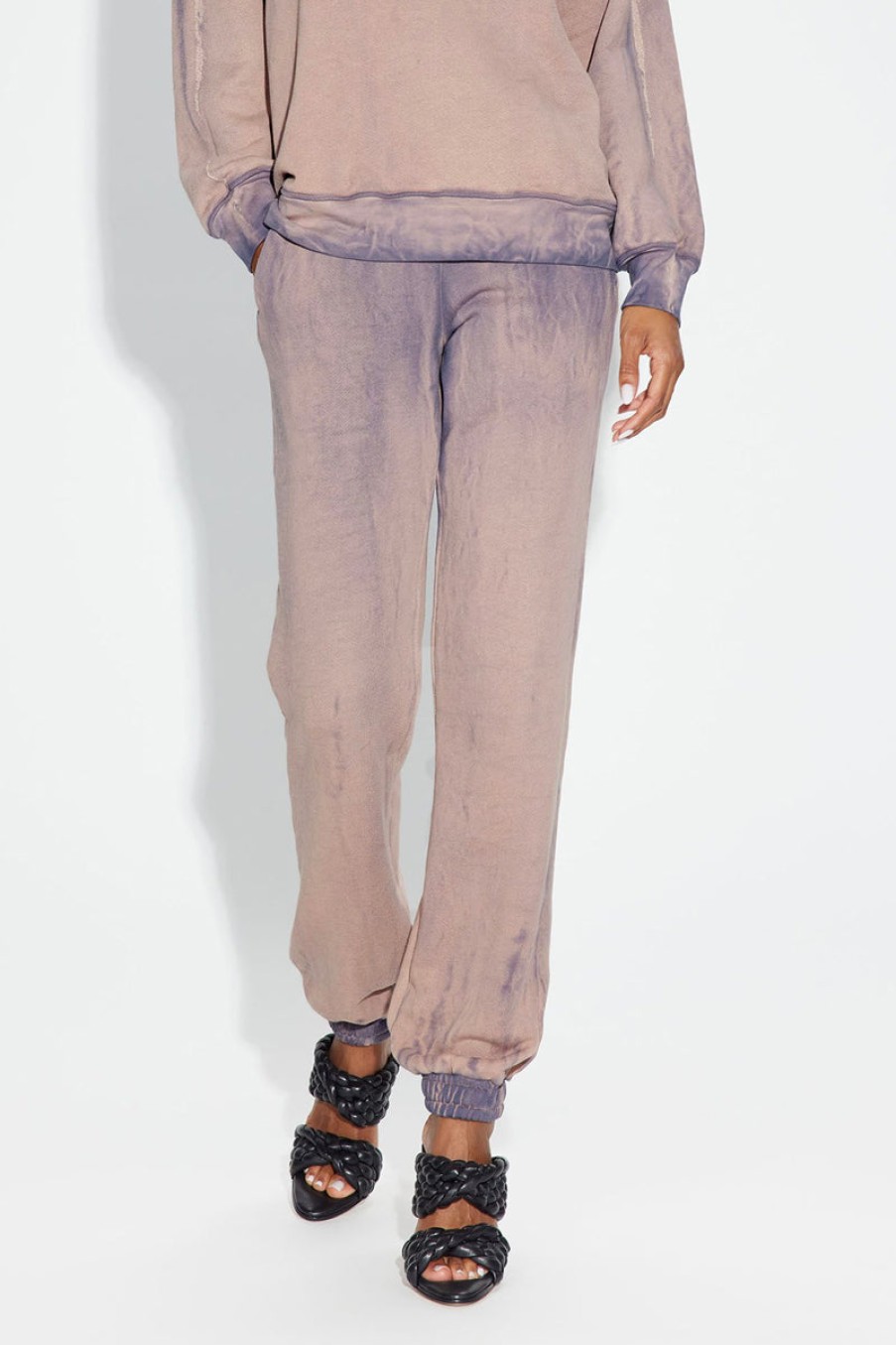 COTTON CITIZEN Brooklyn Sweatpants In Eggplant Mix | Cotton Citizen - T. Boutique | Bottoms