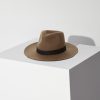 JANESSA LEONÉ Janessa Leone Luca Fedora Hat | Camel | T. Boutique | Hats