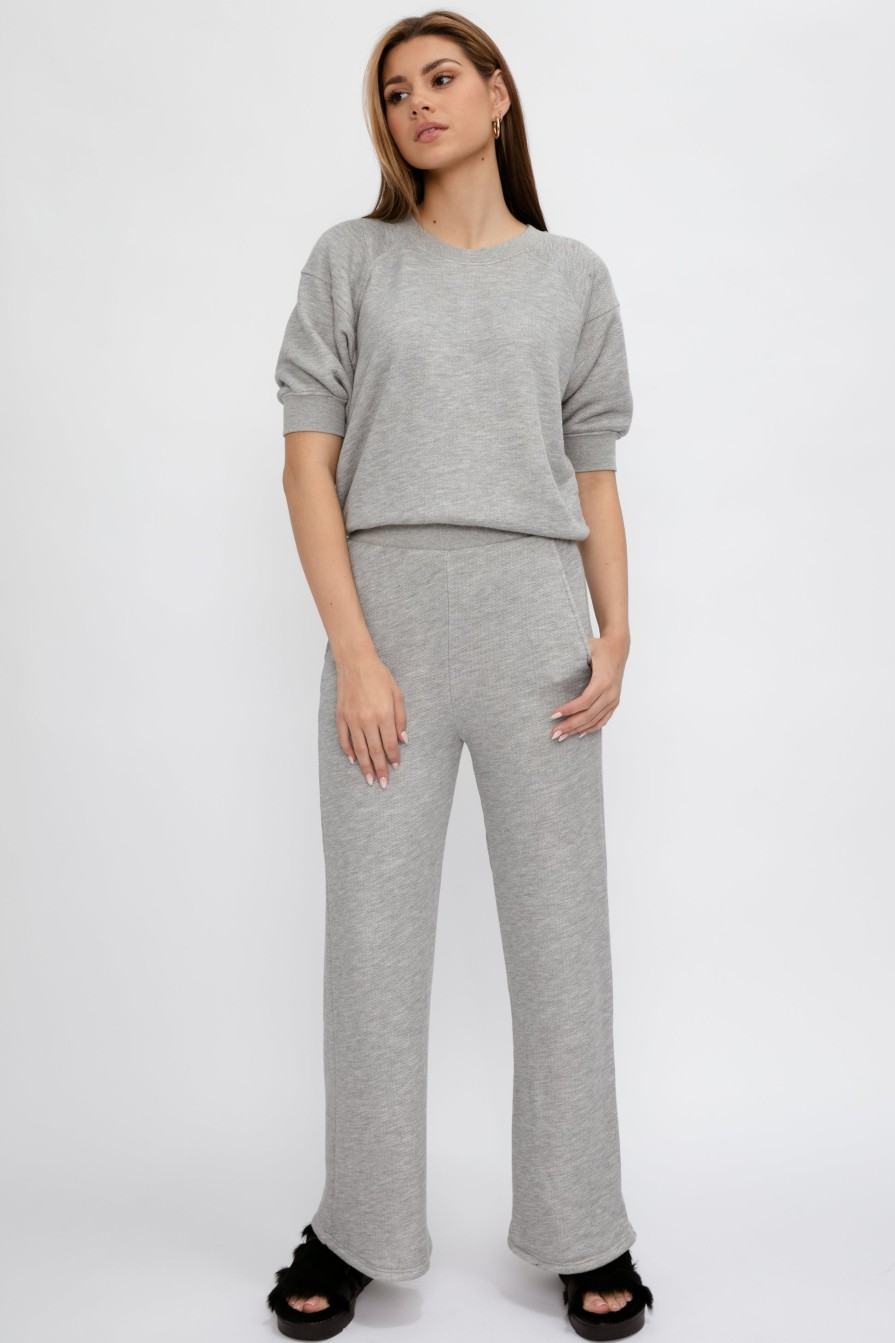 NSF Delilah A-Line Pant In Heather Grey | Bottoms