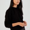 COTTON CITIZEN Milan Crewneck Sweatshirt In Jet Black | Loungewear