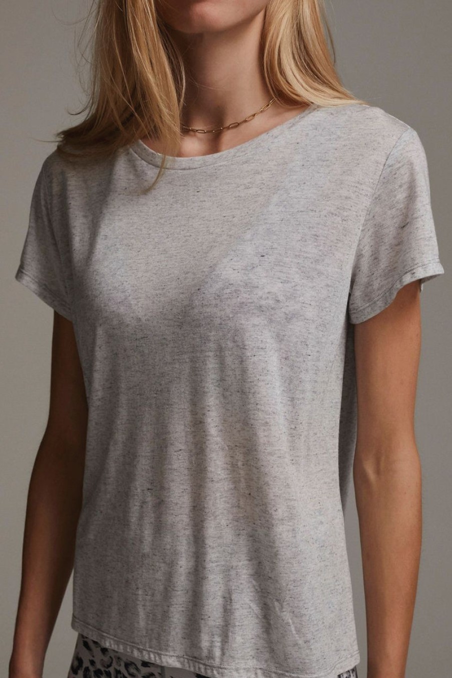 VARLEY Tilden Tee In Windchime Marl | Varley - T. Boutique | Loungewear