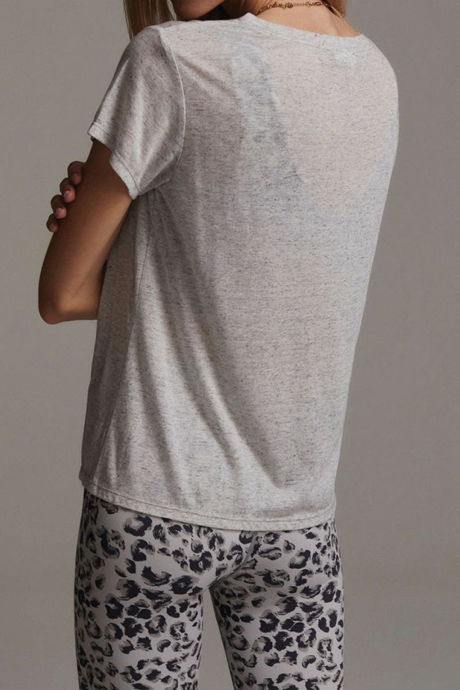 VARLEY Tilden Tee In Windchime Marl | Varley - T. Boutique | Loungewear