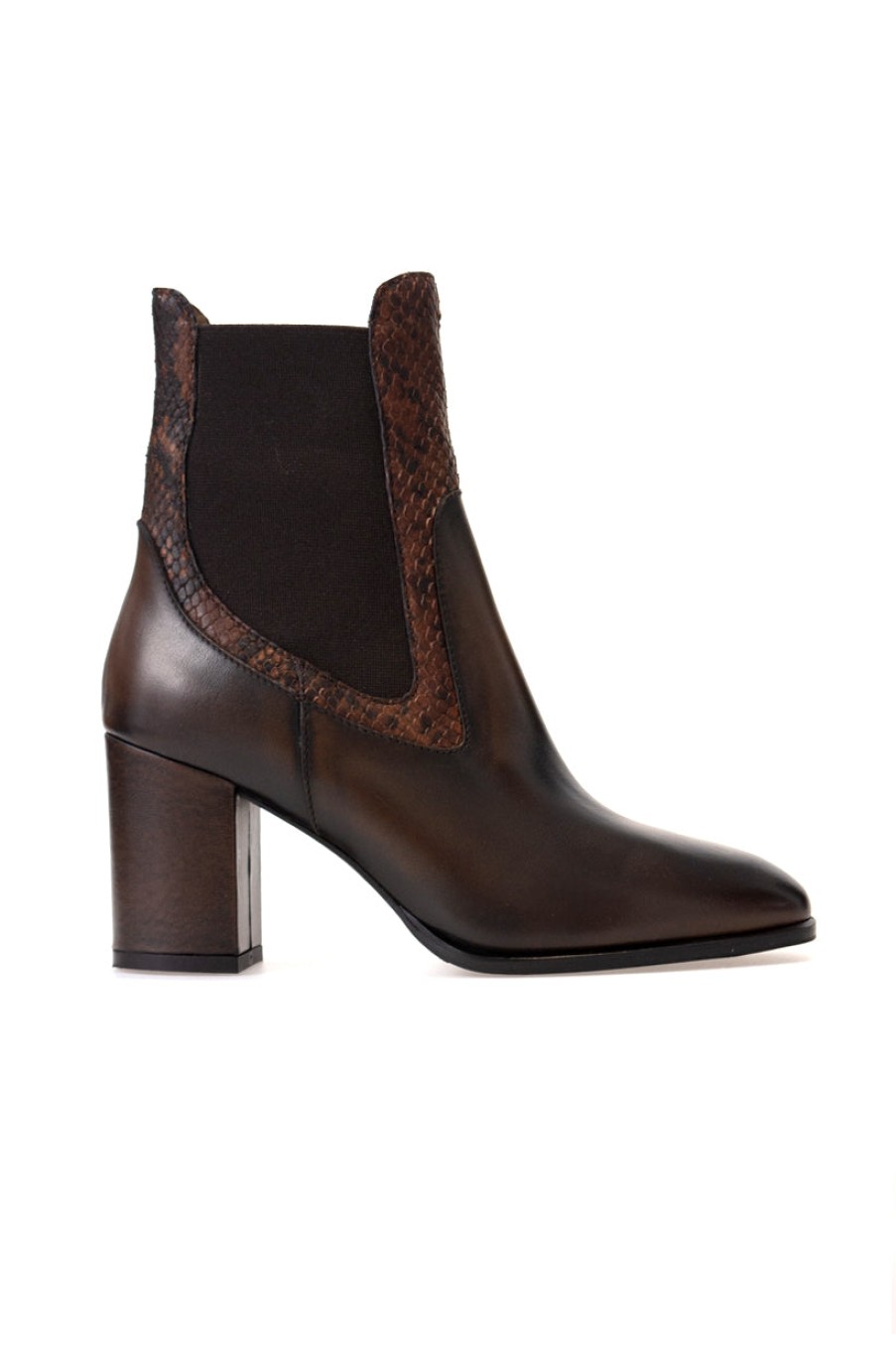 HENRY BEGUELIN Ankle Boots In Calf Spazzolato Leather | Henry Beguelin - T. Boutique | Boots