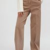 PESERICO Stretch Cotton Pant In Sepia | Bottoms