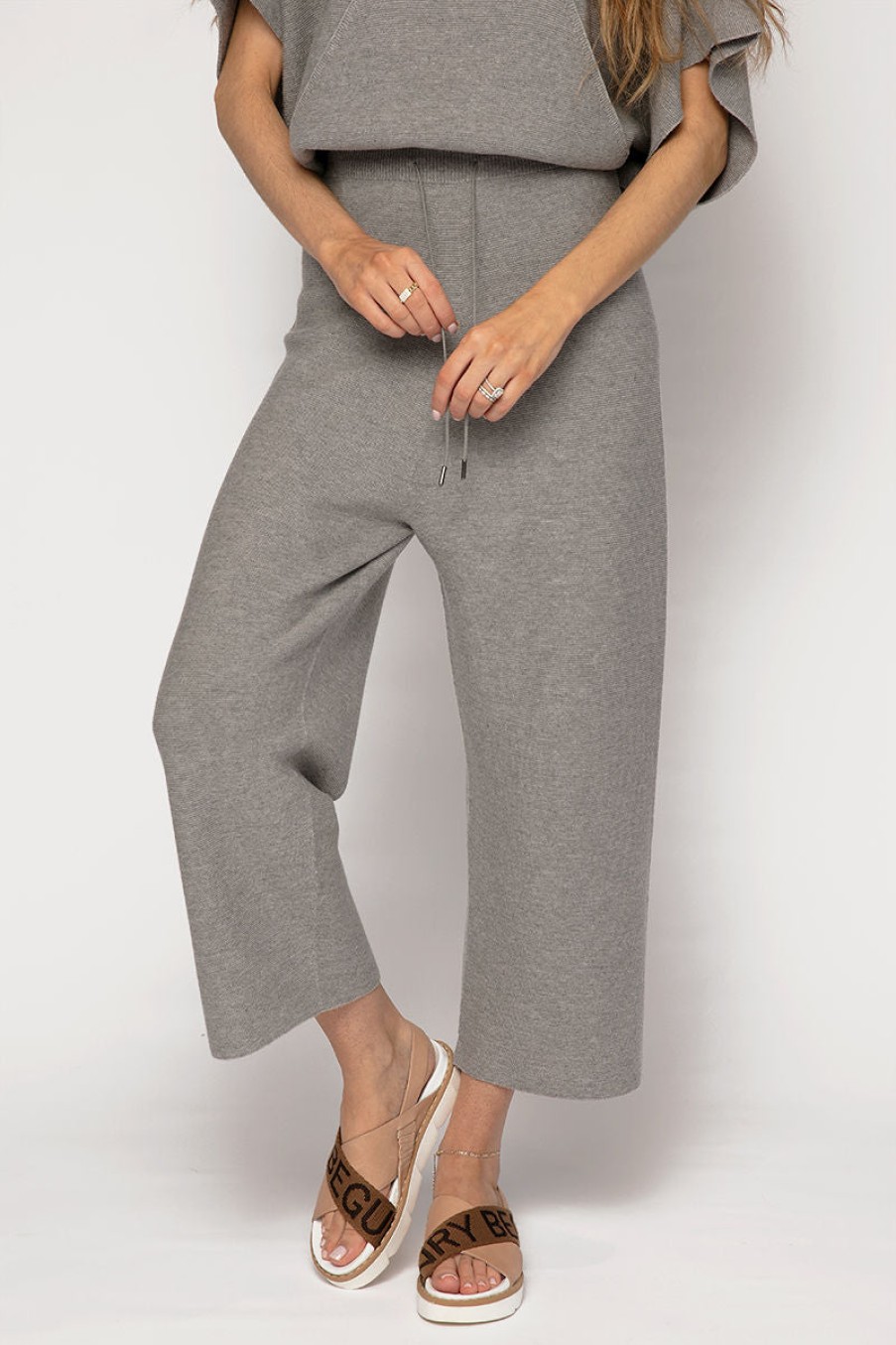 FABIANA FILIPPI Buy Wide Leg Track Pants In Grey | Fabiana Filippi - T. Boutique | Bottoms