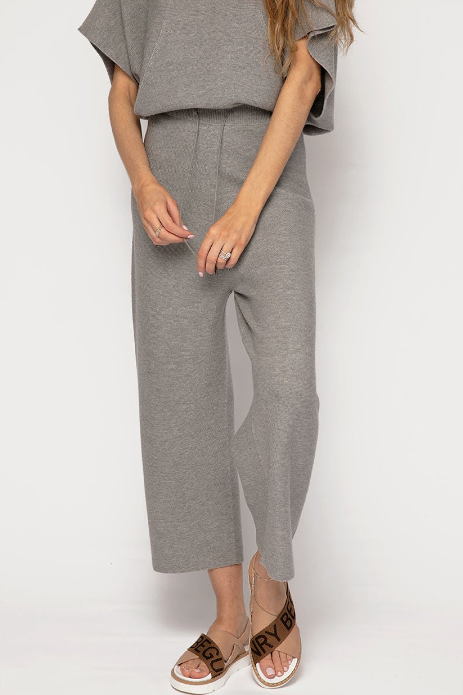 FABIANA FILIPPI Buy Wide Leg Track Pants In Grey | Fabiana Filippi - T. Boutique | Bottoms