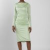 N°21 Jersey Midi Dress In Clorofilla | Dresses & Skirts