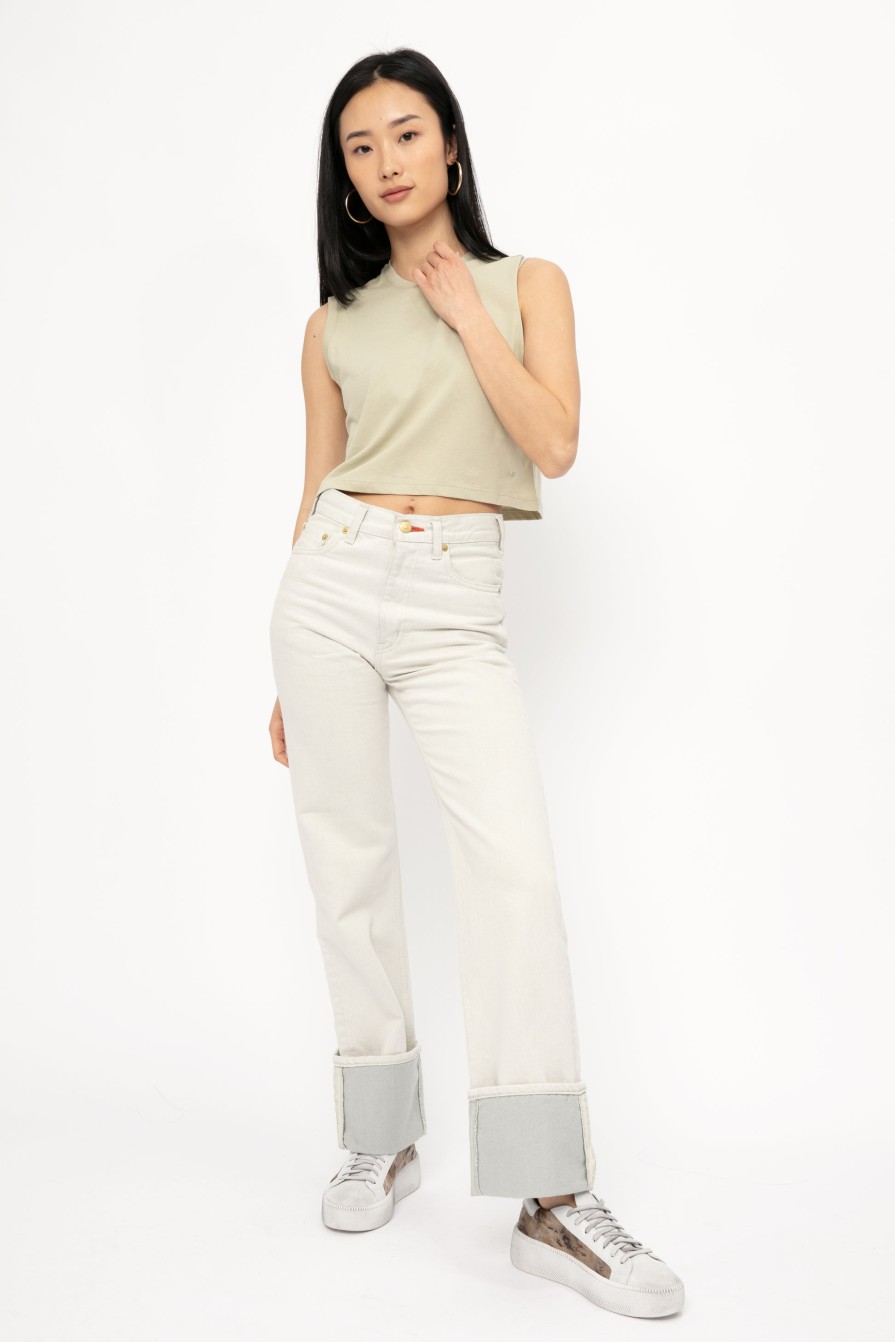 TU ES MON TRÉSOR The Carnelian Jean In Chalk | Bottoms