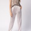 FORTE FORTE Cloquet Satin Silk Pants In Perla | Forte Forte - T. Boutique | Bottoms