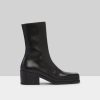 MARSÈLL Cassello Tronchetto Leather Ankle Boot In Black | Boots