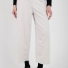 TRANSIT Wide Leg Cropped Trouser Pant In Ice | Bottoms