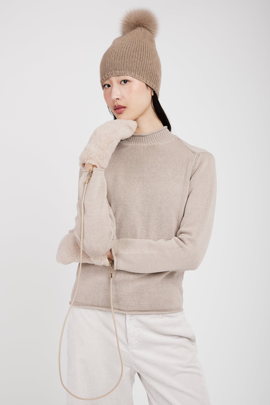 MAX MARA Nazione Cashmere Hat In Beige | Hats