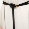 FRAME Twist Wrap Tie Belt In Noir | Belts