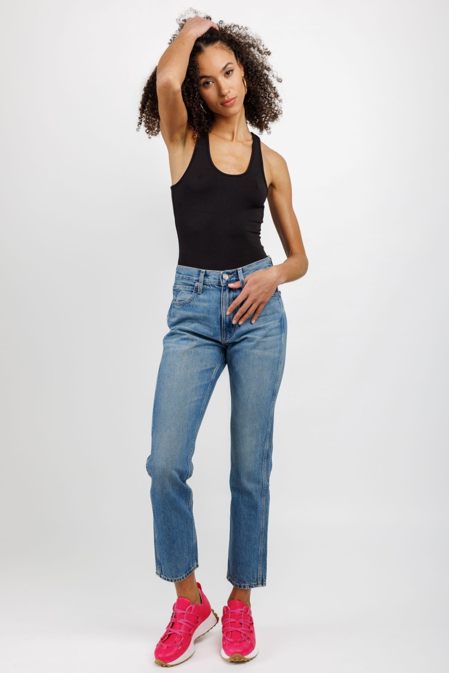 SLVRLAKE Buy Virginia Slim Jeans In Pay No Mind | Slvrlake - T. Boutique | Bottoms