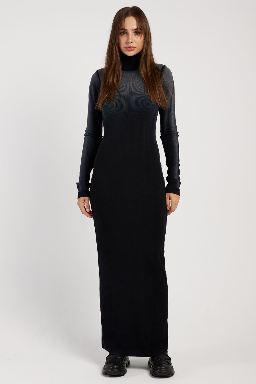 COTTON CITIZEN Verona Turtleneck Maxi Dress In Black Cast | Dresses & Skirts