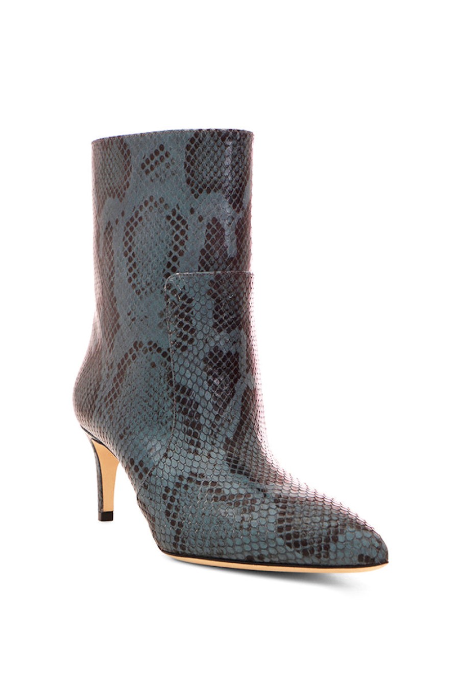 PARIS TEXAS Python Seamed Ankle Bootie In Blue Grey | Paris Texas - T. Boutique | Boots