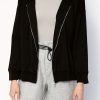 TRANSIT Buy Hoodie Jacket In Black | Transit - T. Boutique | Loungewear