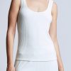 L'AGENCE Buy Iman U-Neck Ribbed Tank Top In Ivory | L'Agence - T. Boutique | Loungewear