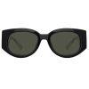 LINDA FARROW The Debbie D-Frame Sunglasses In Black | Eyewear