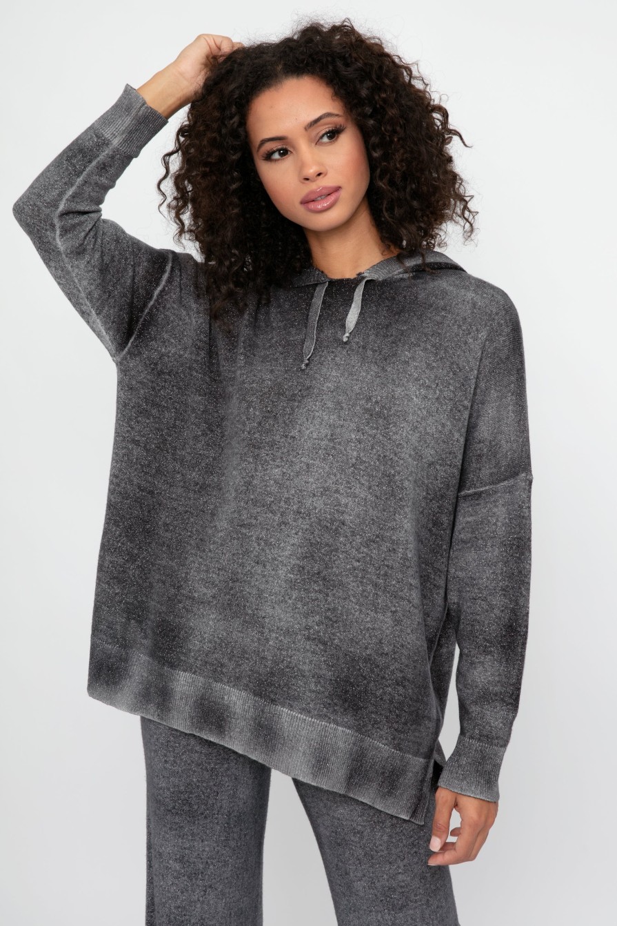 AVANT TOI Cashmere Hooded Pullover In Husky | Loungewear