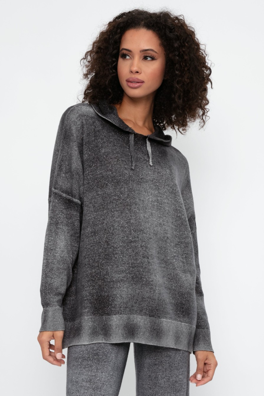 AVANT TOI Cashmere Hooded Pullover In Husky | Loungewear