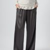 TANDEM Viscose Trousers In Anthracite | Tandem - T. Boutique | Bottoms