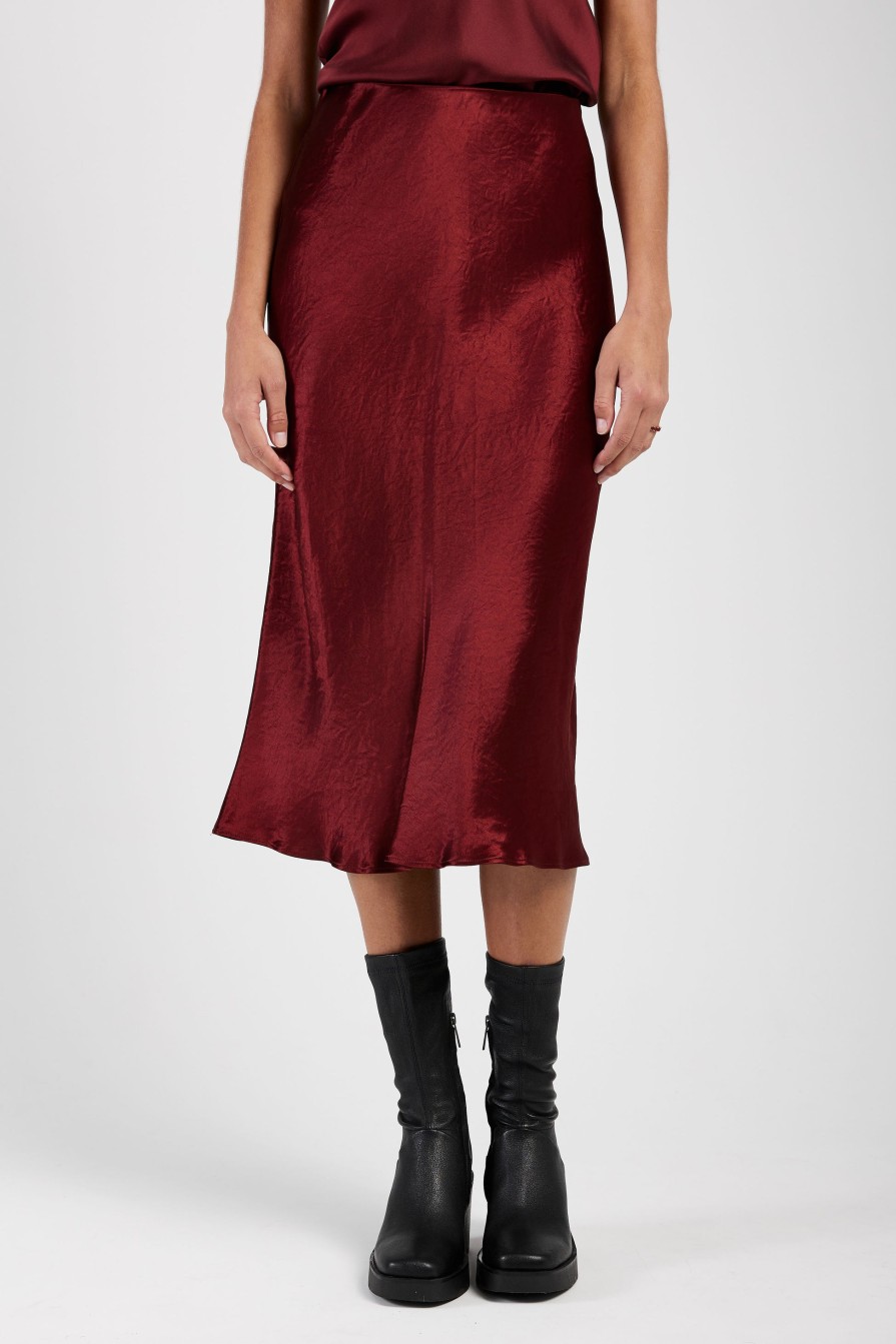 MAX MARA LEISURE Alessio Skirt In Brick Red | Bottoms