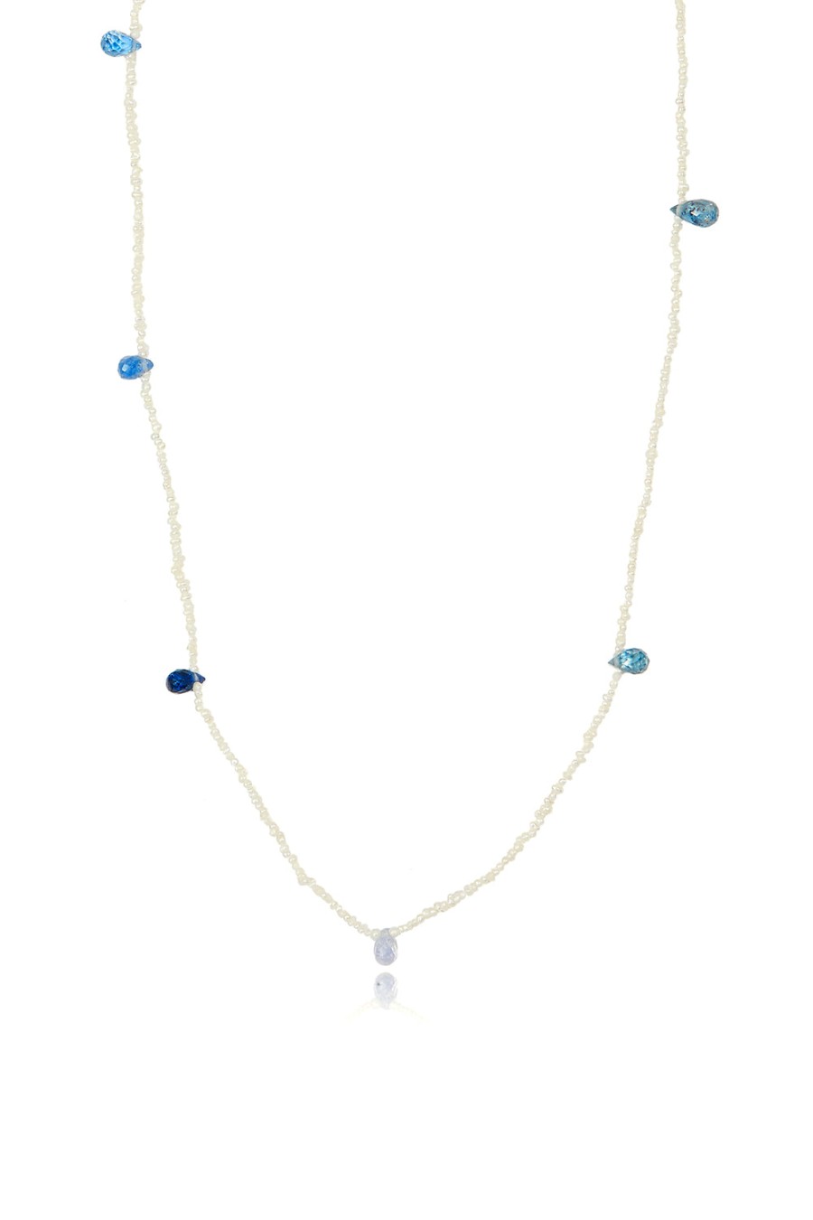 L.A. STEIN Sapphire And Keshi Pearl Beaded Necklace | Jewelry