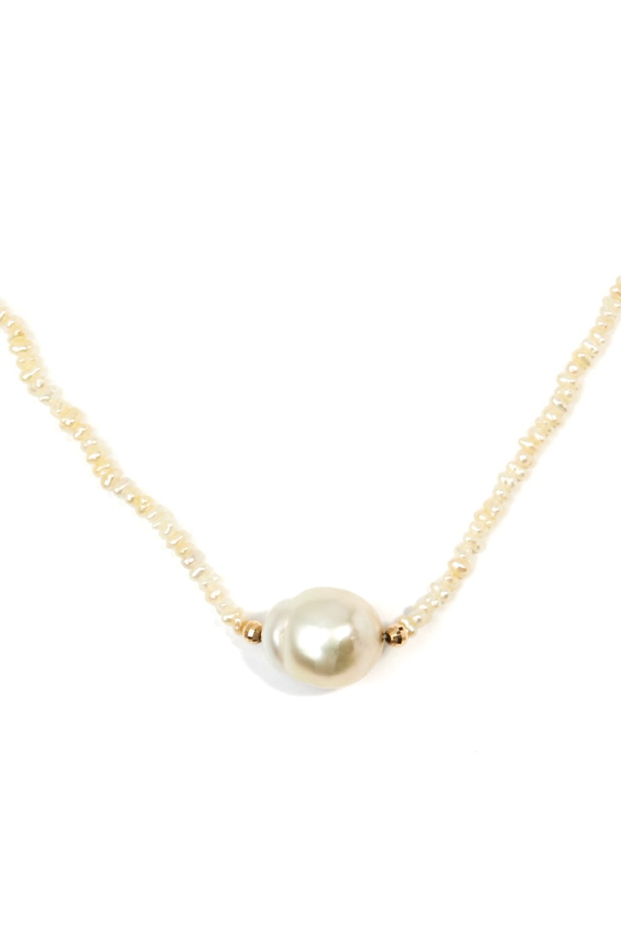 L.A. STEIN Gold Natural Keshi Pearl Necklace | Jewelry