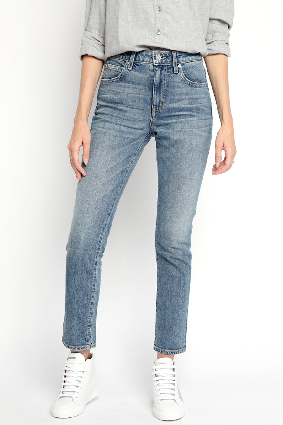 SLVRLAKE Lou Lou Slim Jeans In Blue Bird | Slvrlake - T. Boutique | Bottoms