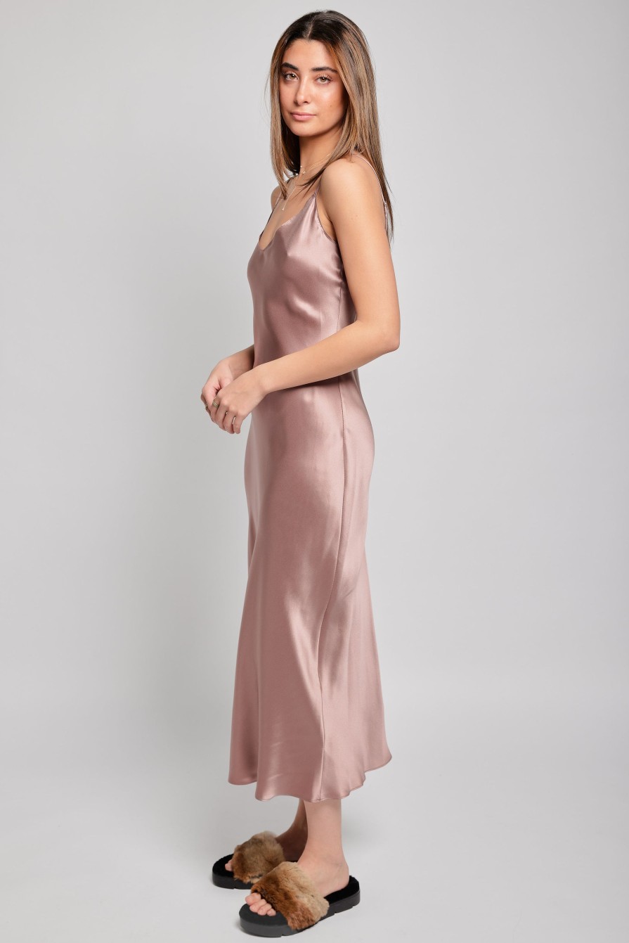 SABLYN Taylor Silk Dress In Mink | Dresses & Skirts