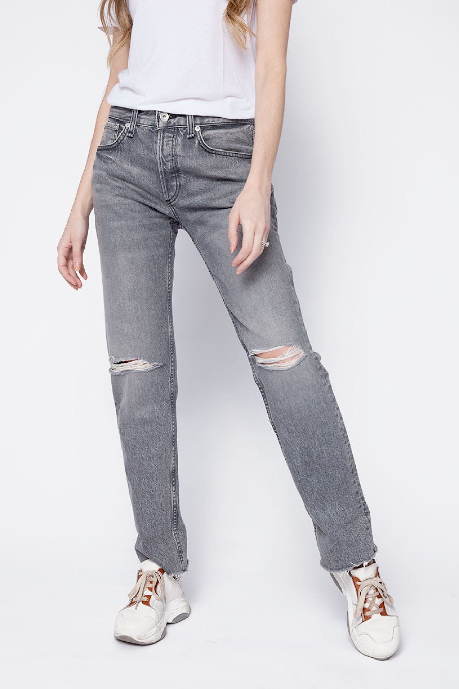 RAG & BONE Rosa Mid-Rise Boyfriend Jean In Zeus | Rag & Bone - T. Boutique | Bottoms