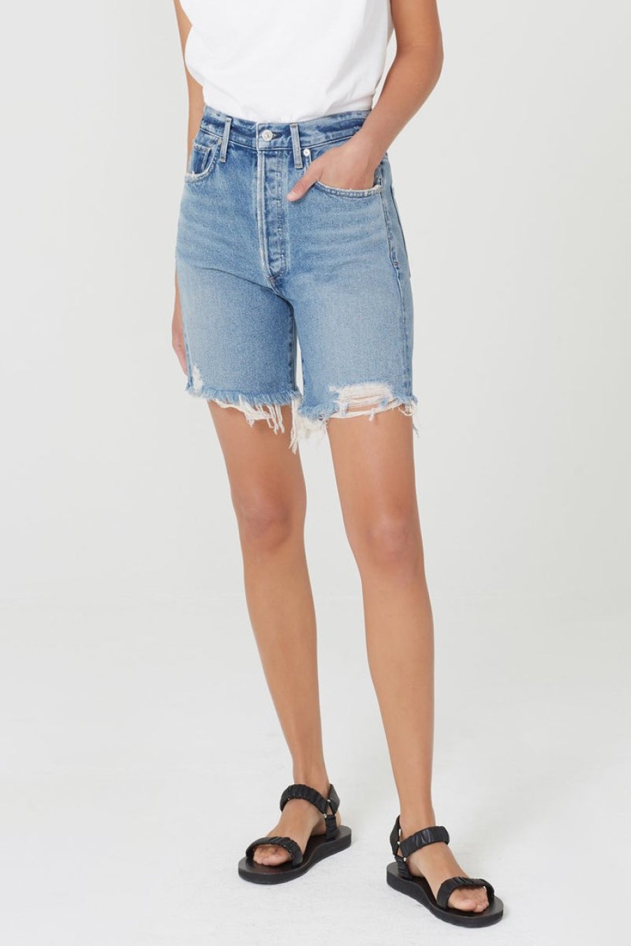 CITIZEN OF HUMANITY Camilla Frayed Hem Short In Vanja | Citizen Of Humanity - T. Boutique | Bottoms