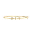 L.A. STEIN Diamond Fluerette Bangle In 18K Yellow Gold | Jewelry