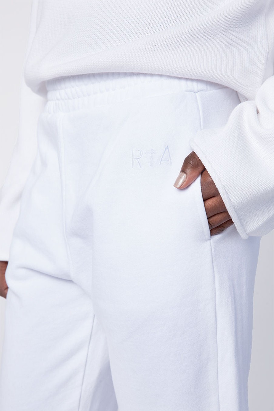 RTA Shop Sydney Sweatpants In White | Rta - T. Boutique | Bottoms