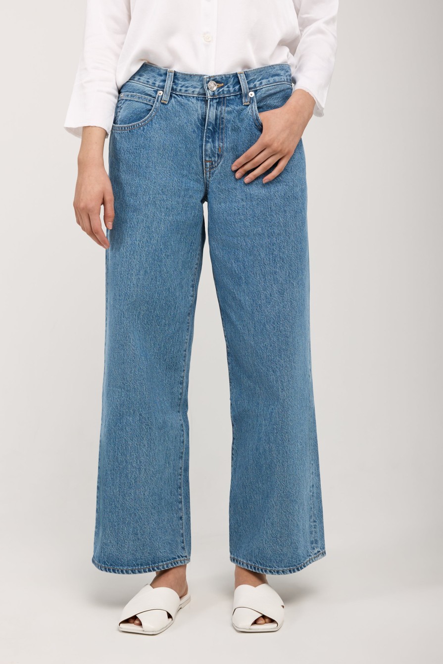 SLVRLAKE Mica Crop Jean In Killing Time | Bottoms