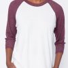 NSF Shop Brock Football Tee In White / Maroon | Nsf - T. Boutique | Loungewear