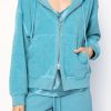 ATM Shop French Terry Hoodie In Ocean | Atm - T. Boutique | Loungewear