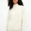 GENTRYPORTOFINO Cashmere Knit Sweater In Burro | Knitwear