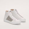 FABIANA FILIPPI Leather High Top Sneakers In White | Flats