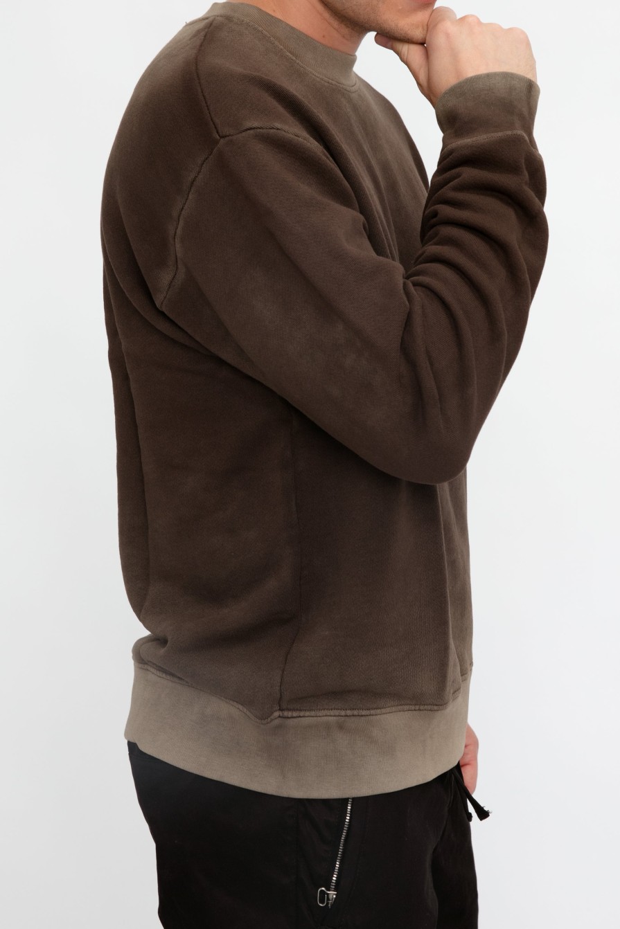 COTTON CITIZEN Bronx Crewneck Sweatshirt In Vintage Espresso | Tops