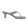 PARIS TEXAS Portofino Thong Mule In Agave Militaire | Paris Texas - T. Boutique | Heels