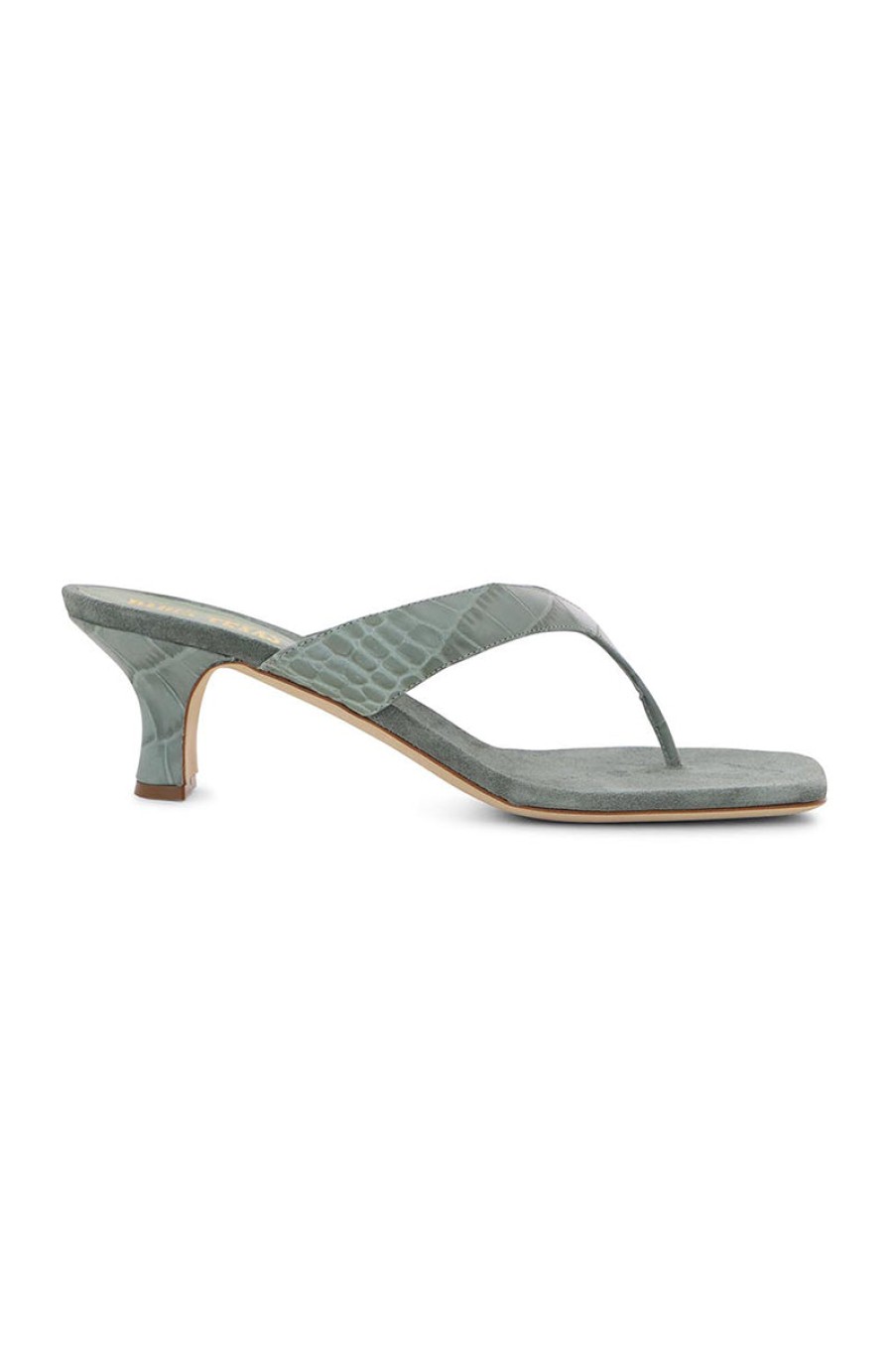 PARIS TEXAS Portofino Thong Mule In Agave Militaire | Paris Texas - T ...